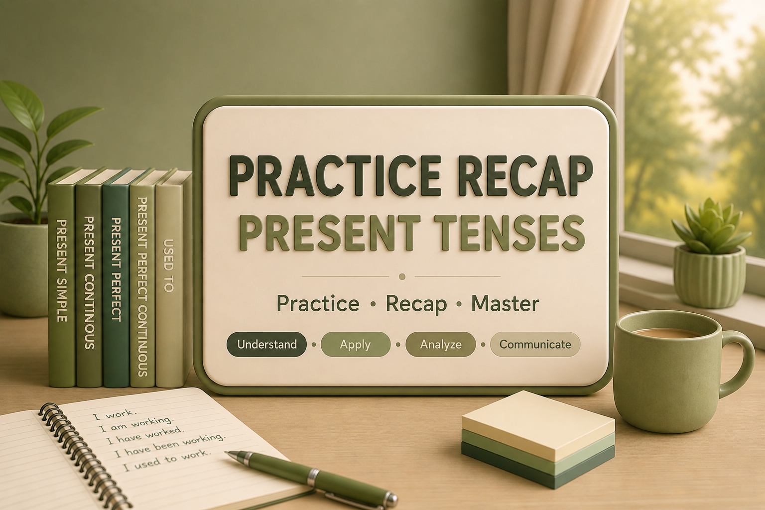 Practice Recap Present Tenses cover